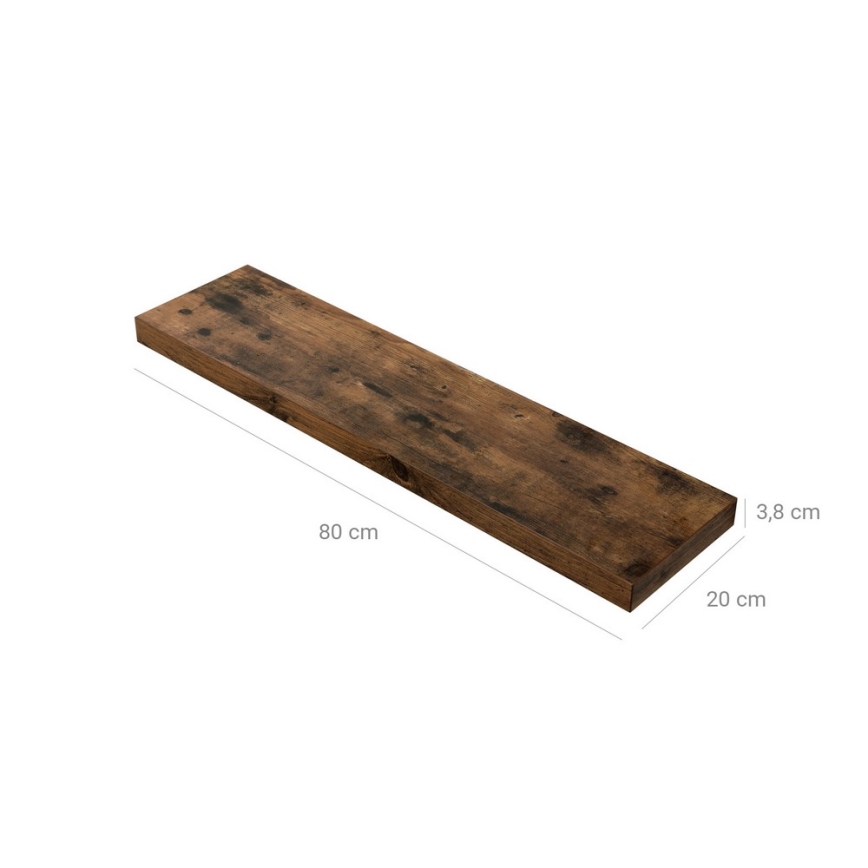 Estantería de pared SHELFY, marrón