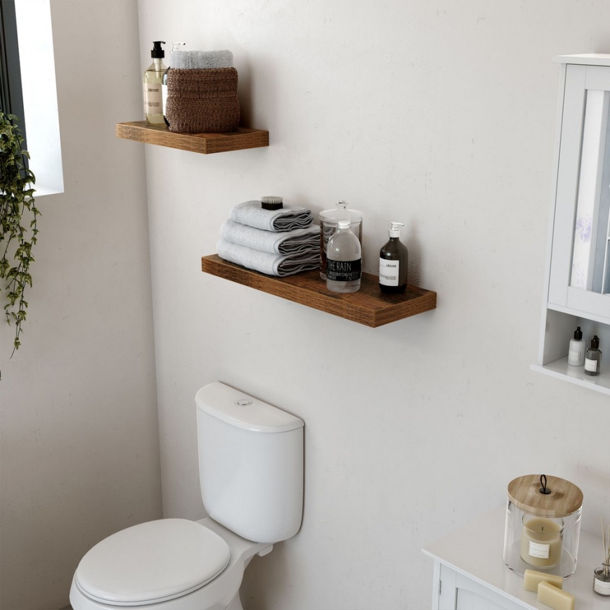 Estantería de pared SHELFY marrón