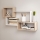Estantería de pared TRIO 54x87 cm roble sonoma/blanco