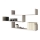Estantería de pared TRIO 55x119 cm blanco