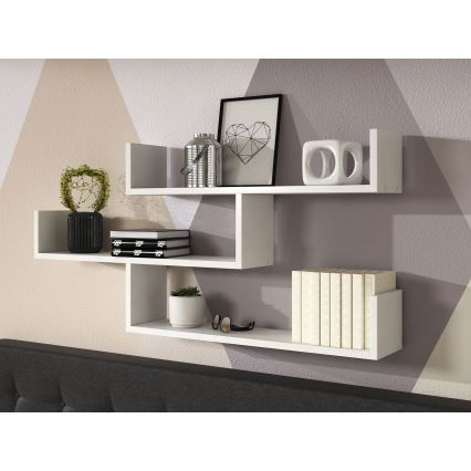 Estantería de pared TRIO 55x119 cm blanco