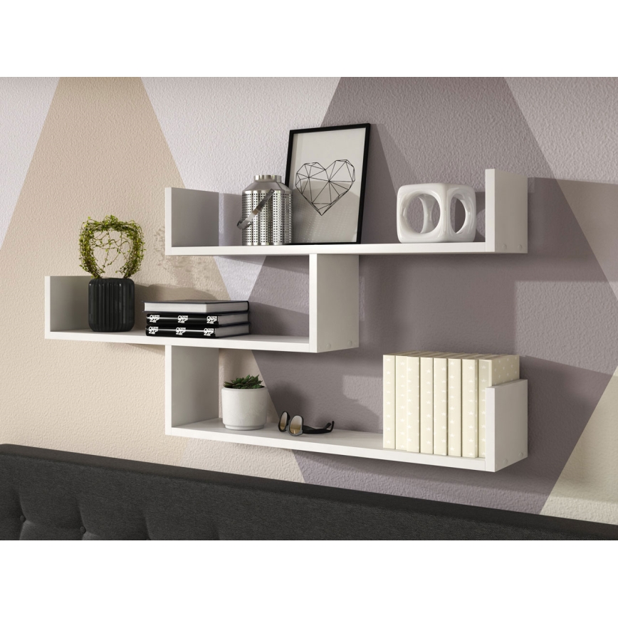 Estantería de pared TRIO 55x119 cm blanco