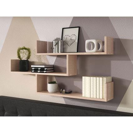 Estantería de pared TRIO 55x119 cm roble Sonoma