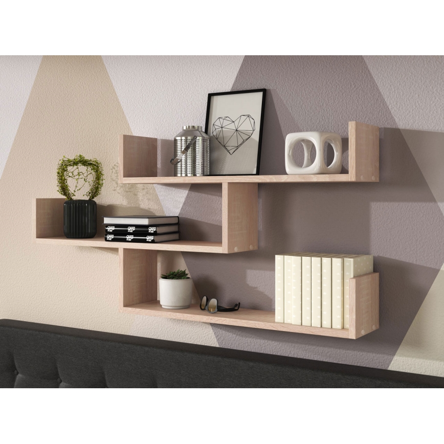 Estantería de pared TRIO 55x119 cm roble Sonoma