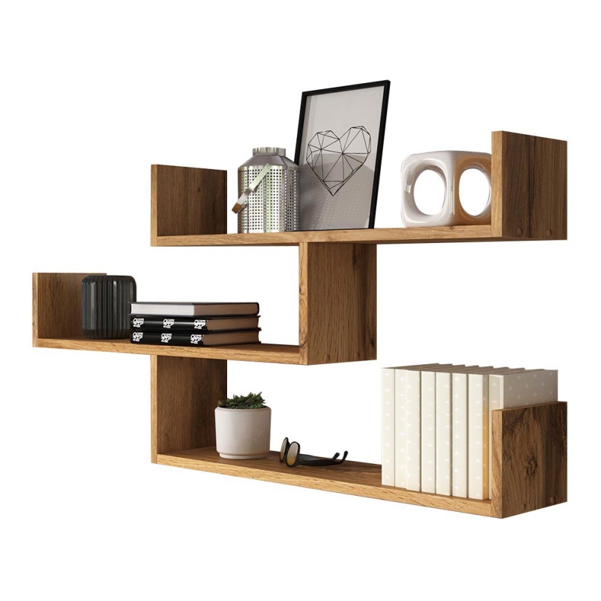 Estantería de pared TRIO 55x119 cm roble wotan