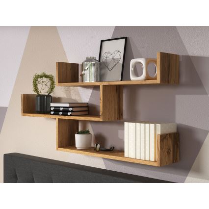 Estantería de pared TRIO 55x119 cm roble wotan