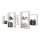 Estantería de pared TRIO 65x161 cm blanco
