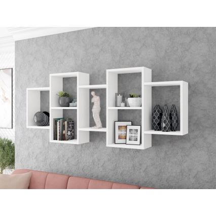 Estantería de pared TRIO 65x161 cm blanco