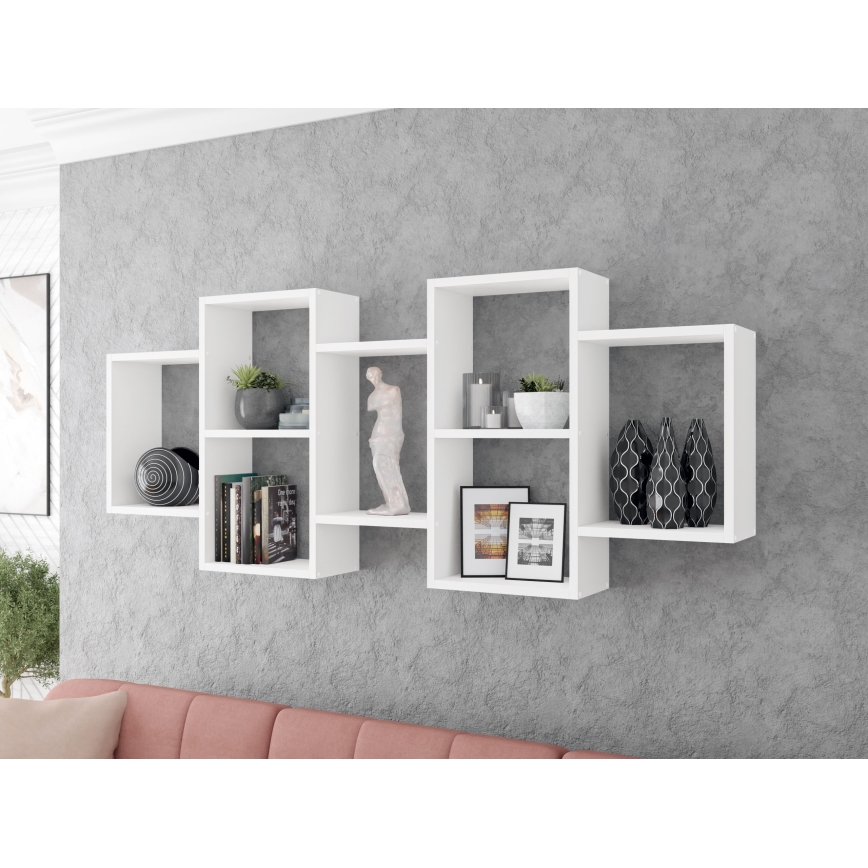 Estantería de pared TRIO 65x161 cm blanco
