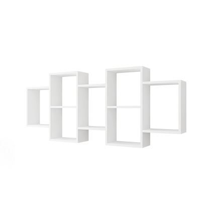 Estantería de pared TRIO 65x161 cm blanco