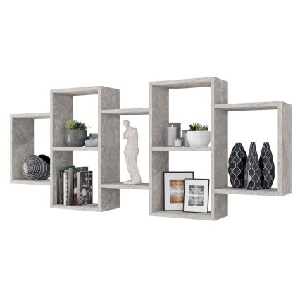 Estantería de pared TRIO 65x161 cm gris