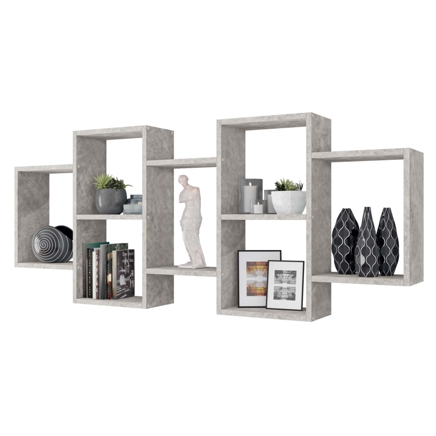 Estantería de pared TRIO 65x161 cm gris