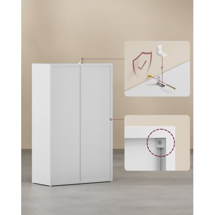 Estantería DOVARO blanca