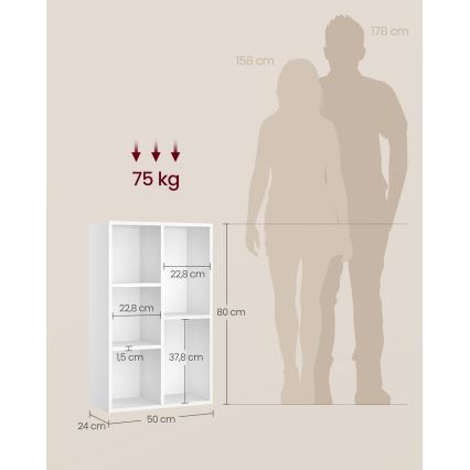 Estantería DOVARO blanca