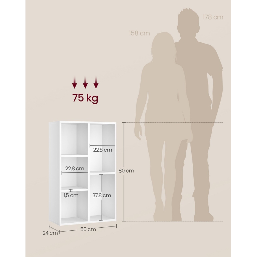 Estantería DOVARO blanca