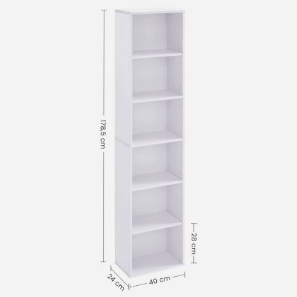 Estantería DOVARO blanca