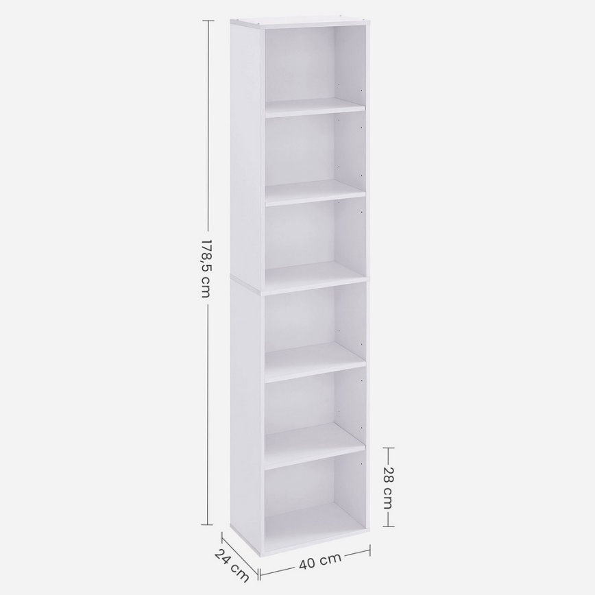 Estantería DOVARO blanca