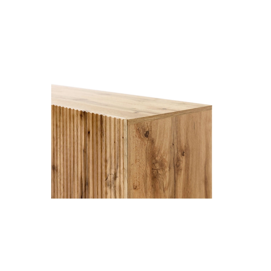 Estantería + espejo de pared CON roble wotan