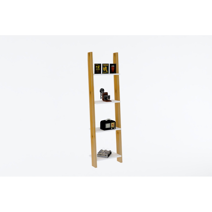 Estantería FAYKO 170x49 cm beige/blanco