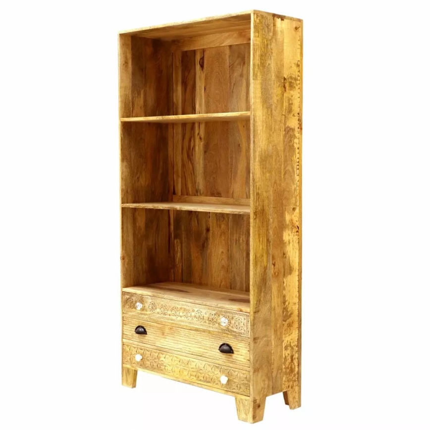 Estantería MANU 180x90 cm madera maciza/árbol de mango