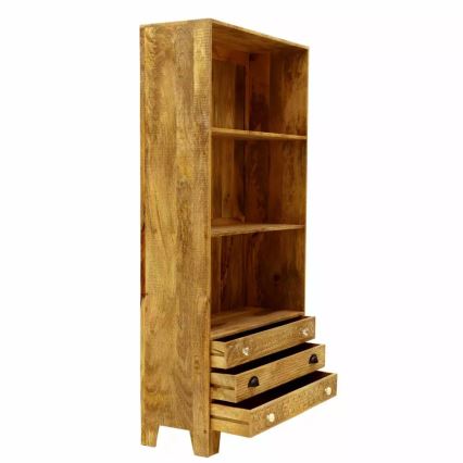 Estantería MANU 180x90 cm madera maciza/árbol de mango