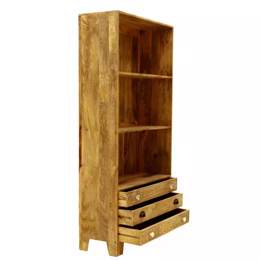 Estantería MANU 180x90 cm madera maciza/árbol de mango