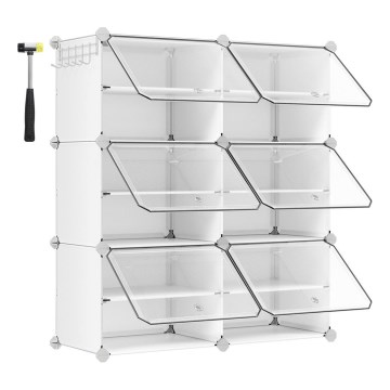 Estantería modular BOXIFY con compartimentos, blanca