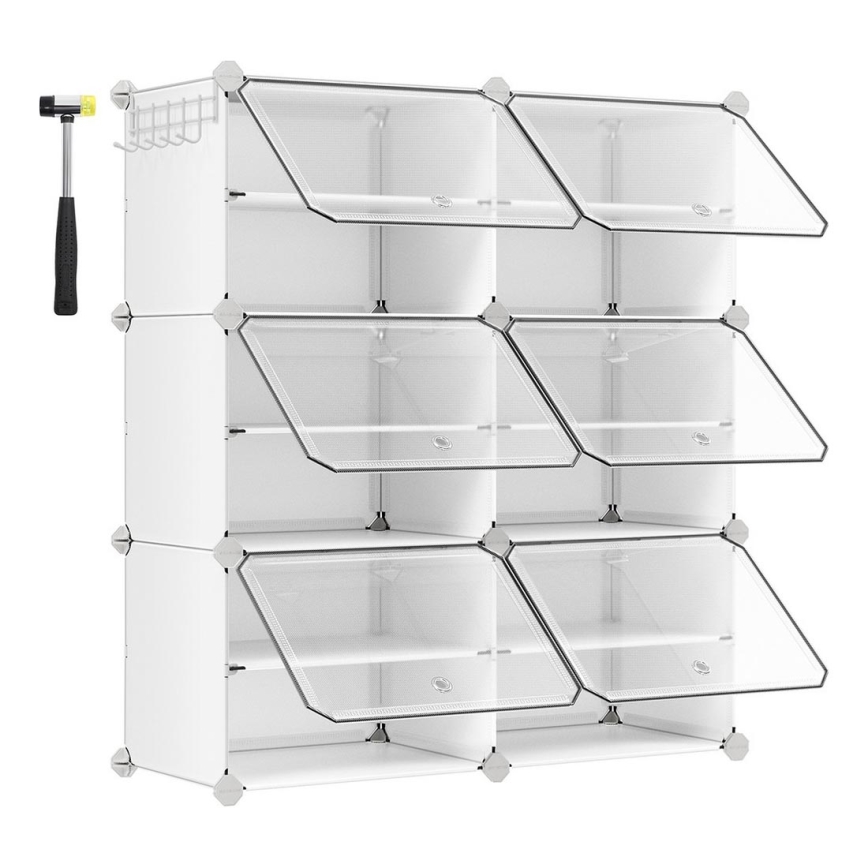 Estantería modular BOXIFY con compartimentos, blanca