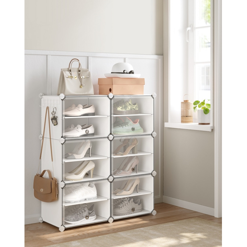 Estantería modular BOXIFY con compartimentos, blanca