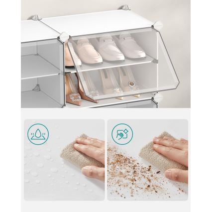 Estantería modular BOXIFY con compartimentos, blanca