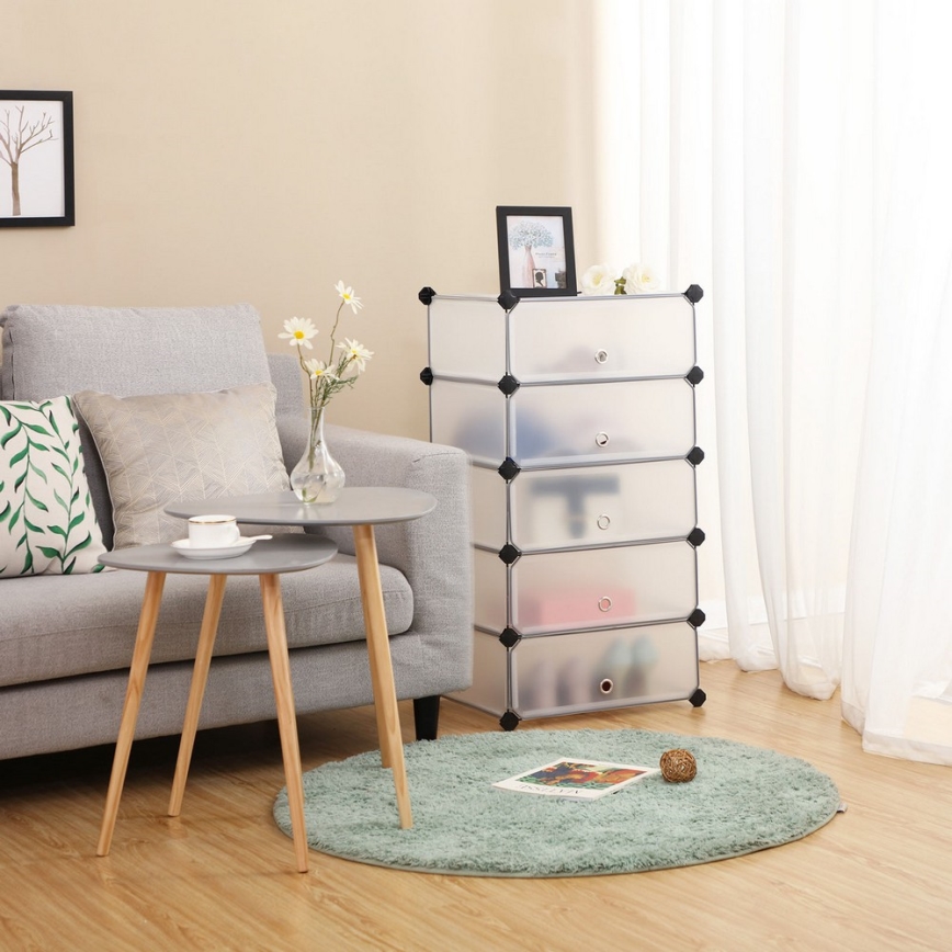 Estantería modular con cajones BOXIFY blanca