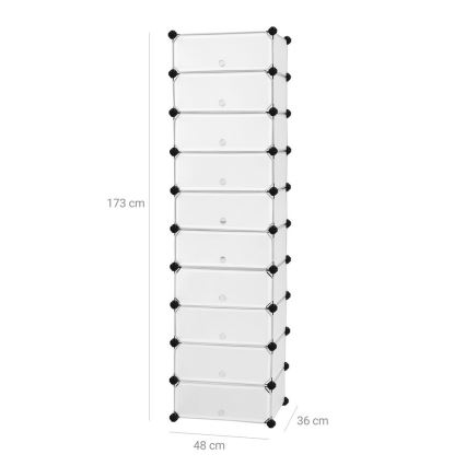 Estantería modular con cajones BOXIFY blanca