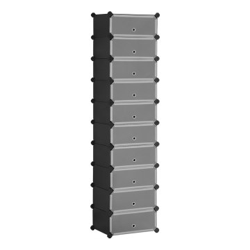 Estantería modular con cajones BOXIFY negra