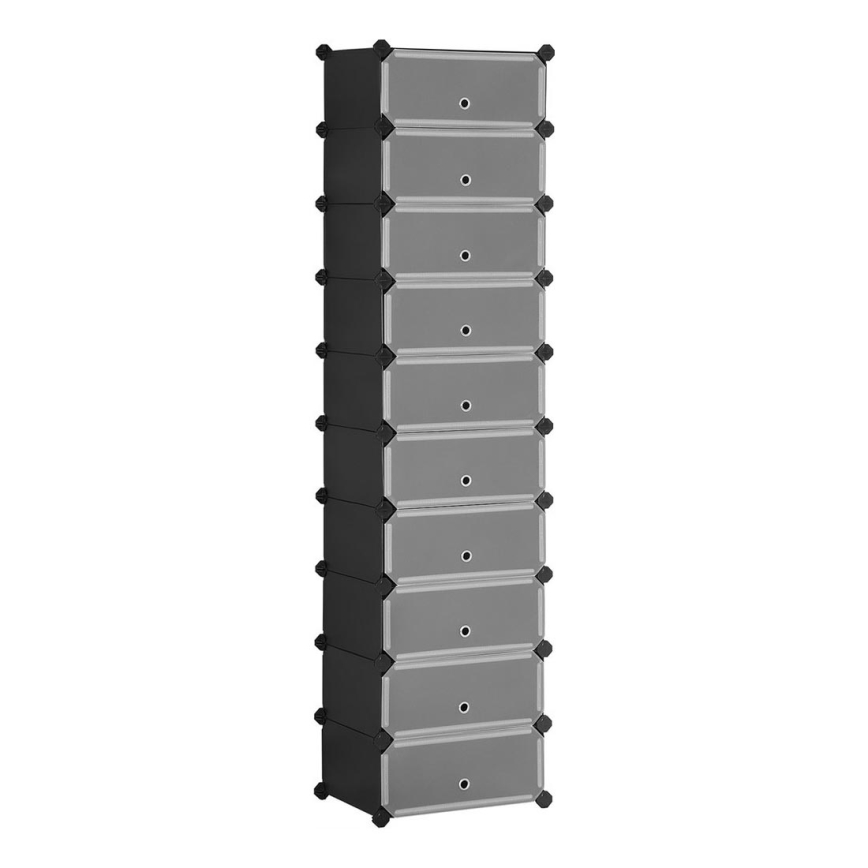 Estantería modular con cajones BOXIFY negra