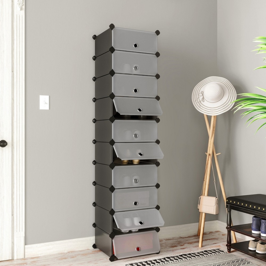 Estantería modular con cajones BOXIFY negra
