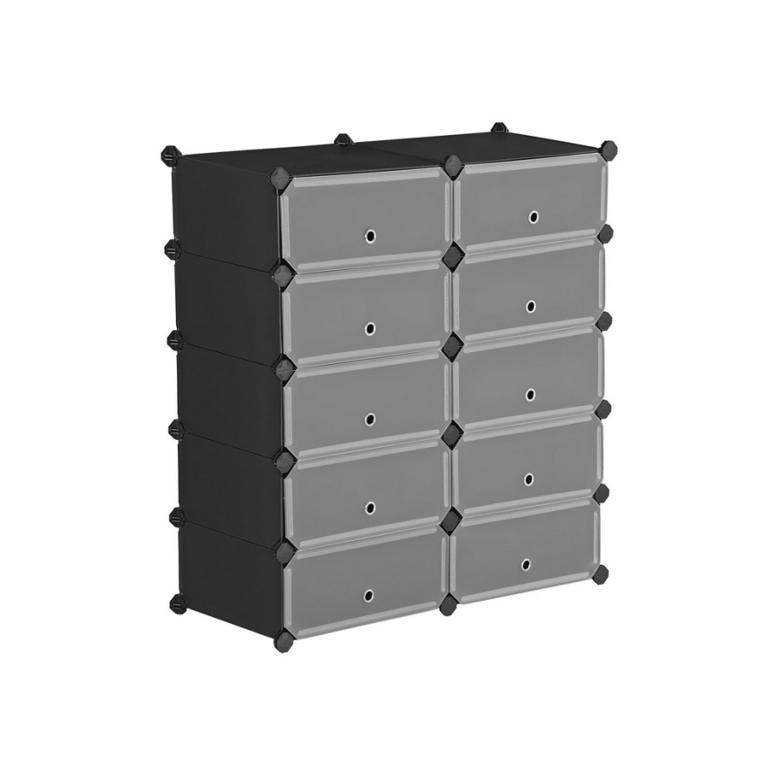 Estantería modular con cajones BOXIFY negra