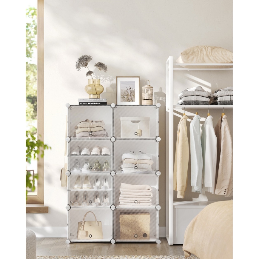 Estantería modular con compartimentos BOXIFY blanca