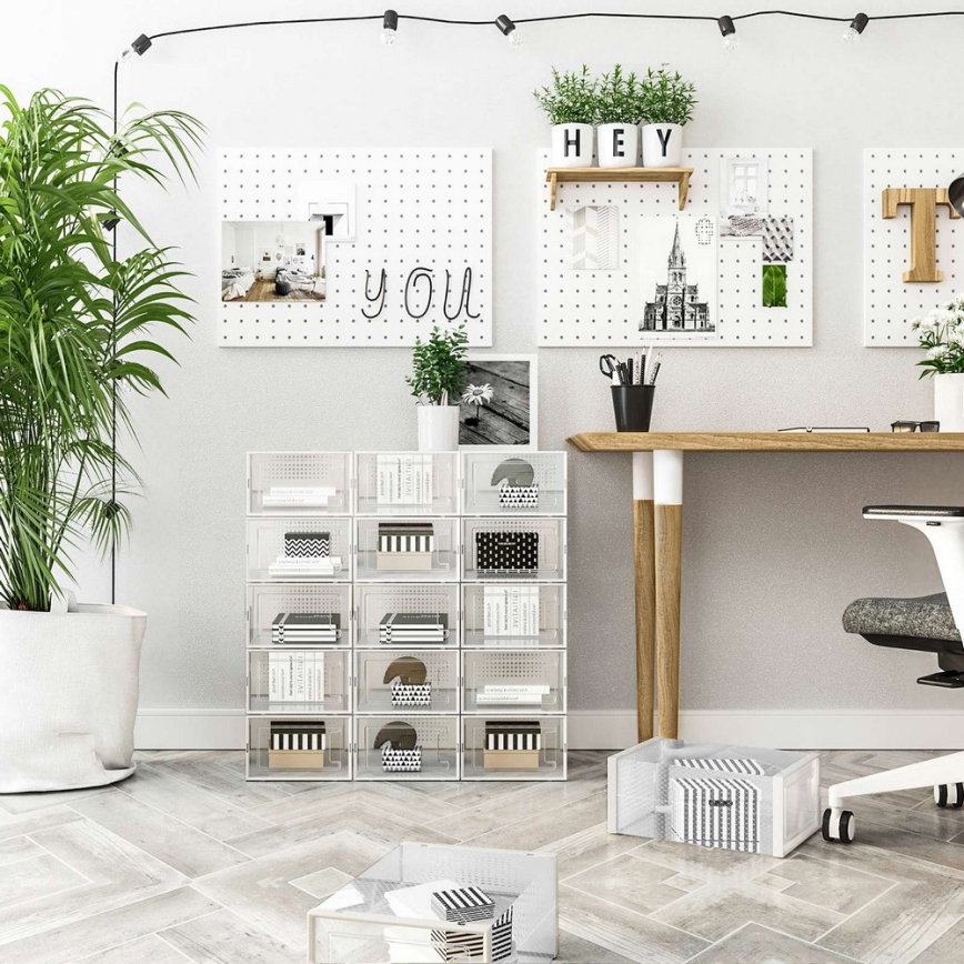 Estantería modular con compartimentos BOXIFY blanca