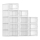 Estantería modular con compartimentos BOXIFY blanca