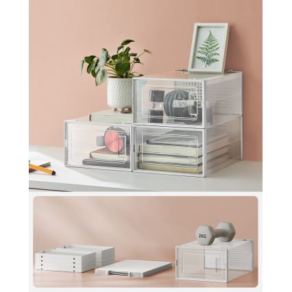 Estantería modular con compartimentos BOXIFY blanca
