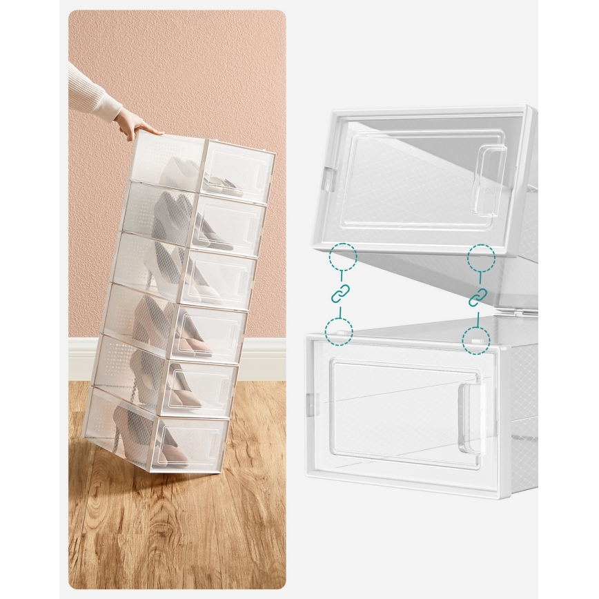 Estantería modular con compartimentos BOXIFY blanca