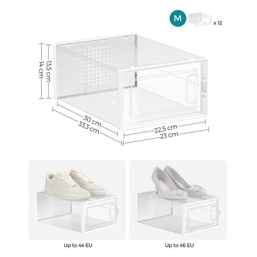Estantería modular con compartimentos BOXIFY blanca