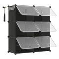 Estantería modular con compartimentos BOXIFY, color negro