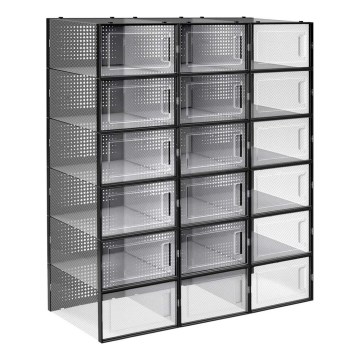 Estantería modular con compartimentos BOXIFY, color negro
