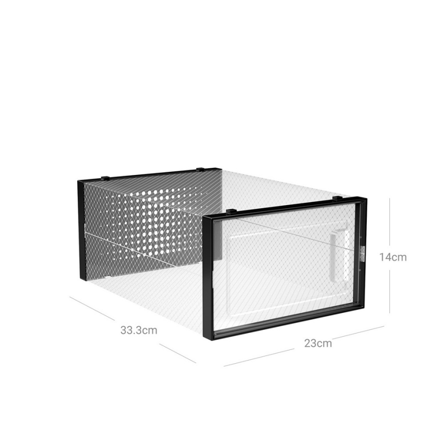 Estantería modular con compartimentos BOXIFY, color negro