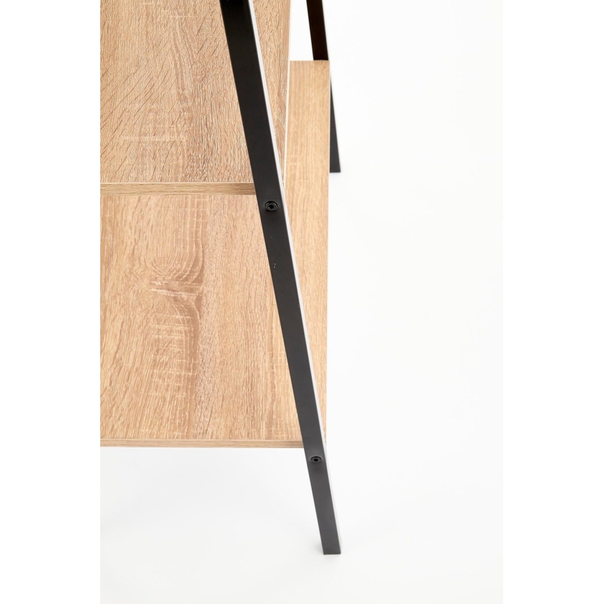 Estantería NARVIK 148x60 cm negro/roble sonoma