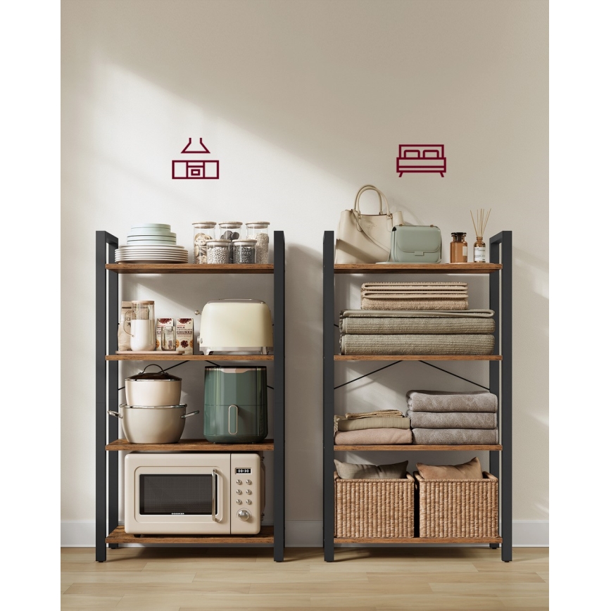 Estantería NAVARO marrón/negro