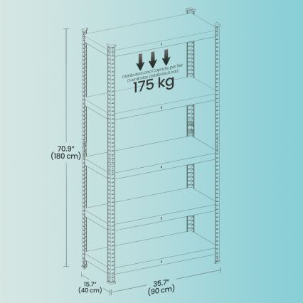 Estantería ORDIFY negra