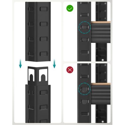 Estantería ORDIFY negra