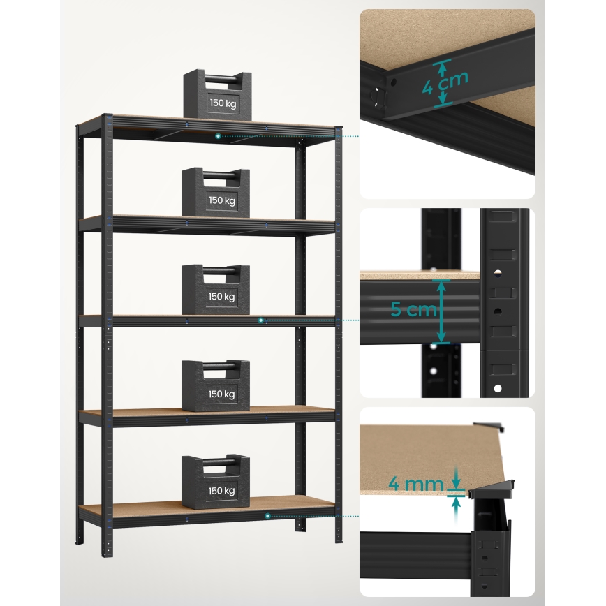 Estantería ORDIFY negra